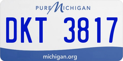 MI license plate DKT3817
