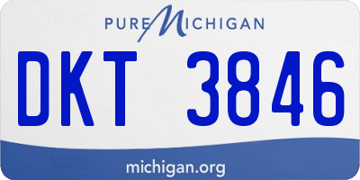 MI license plate DKT3846