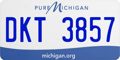 MI license plate DKT3857