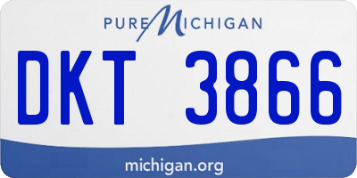 MI license plate DKT3866
