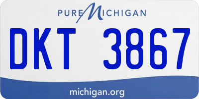 MI license plate DKT3867