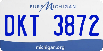 MI license plate DKT3872
