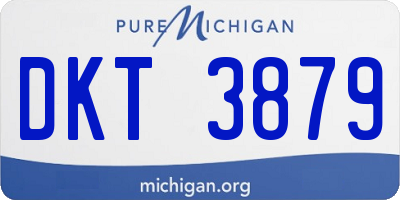 MI license plate DKT3879
