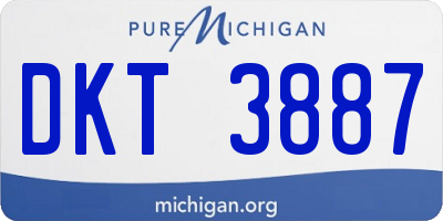 MI license plate DKT3887