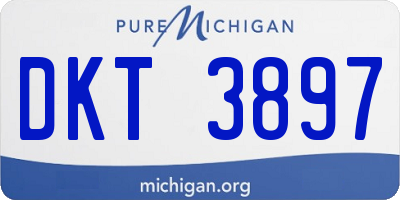 MI license plate DKT3897