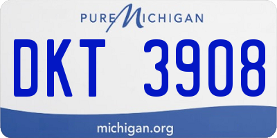 MI license plate DKT3908