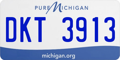 MI license plate DKT3913