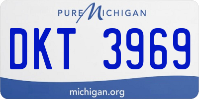 MI license plate DKT3969