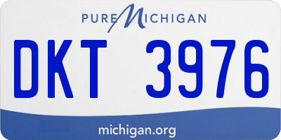 MI license plate DKT3976