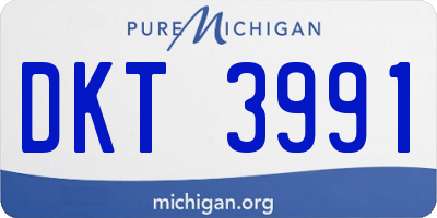 MI license plate DKT3991