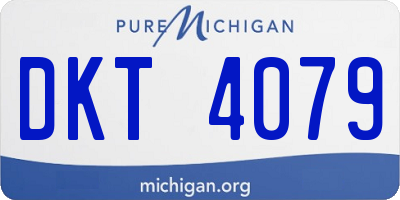 MI license plate DKT4079