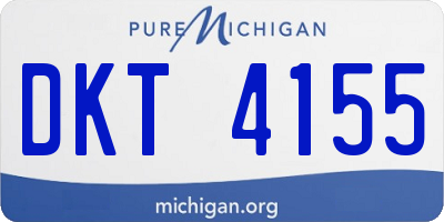 MI license plate DKT4155