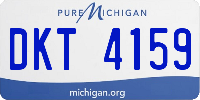 MI license plate DKT4159