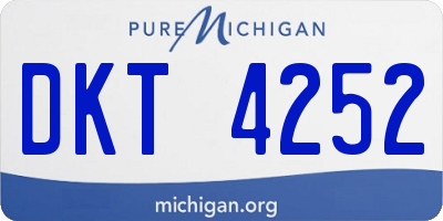 MI license plate DKT4252