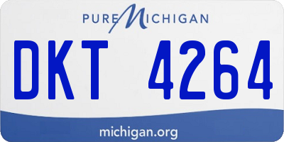 MI license plate DKT4264