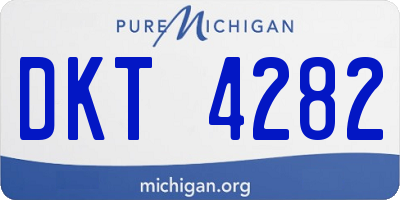 MI license plate DKT4282