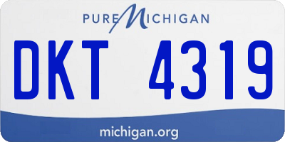MI license plate DKT4319