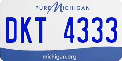 MI license plate DKT4333