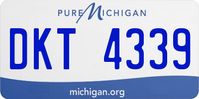 MI license plate DKT4339