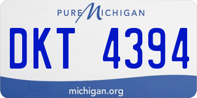 MI license plate DKT4394