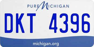 MI license plate DKT4396