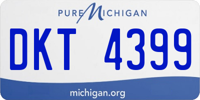 MI license plate DKT4399
