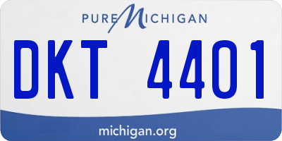 MI license plate DKT4401