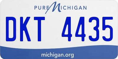 MI license plate DKT4435