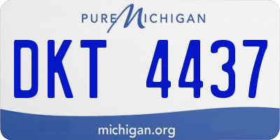 MI license plate DKT4437