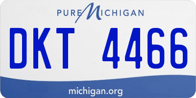 MI license plate DKT4466
