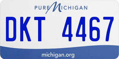 MI license plate DKT4467