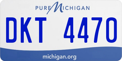 MI license plate DKT4470