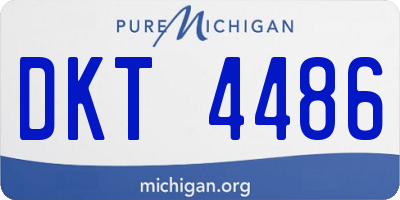 MI license plate DKT4486