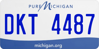 MI license plate DKT4487