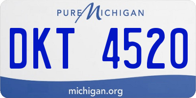 MI license plate DKT4520