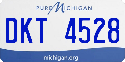 MI license plate DKT4528