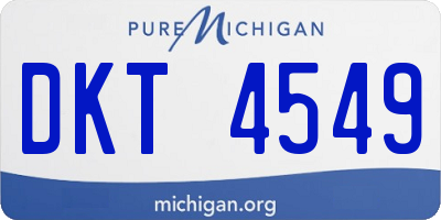 MI license plate DKT4549