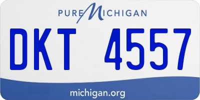 MI license plate DKT4557