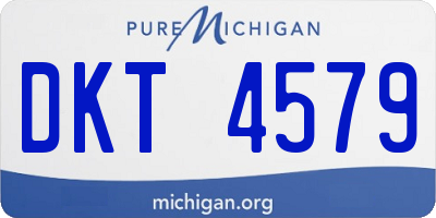 MI license plate DKT4579