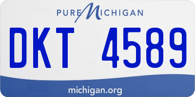 MI license plate DKT4589