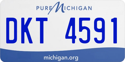 MI license plate DKT4591