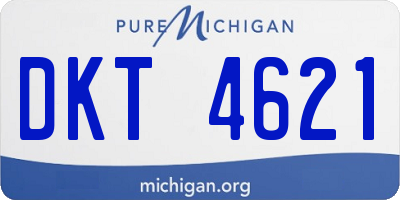 MI license plate DKT4621