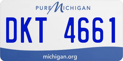 MI license plate DKT4661