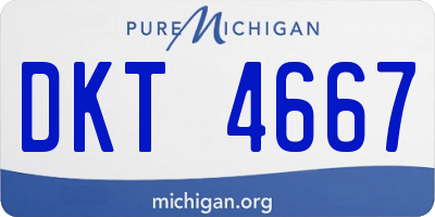 MI license plate DKT4667