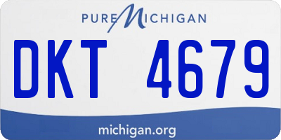 MI license plate DKT4679