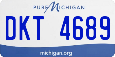 MI license plate DKT4689