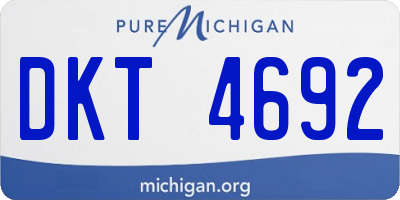 MI license plate DKT4692