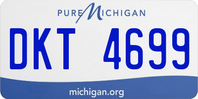 MI license plate DKT4699