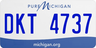 MI license plate DKT4737