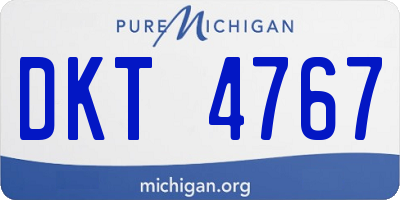 MI license plate DKT4767